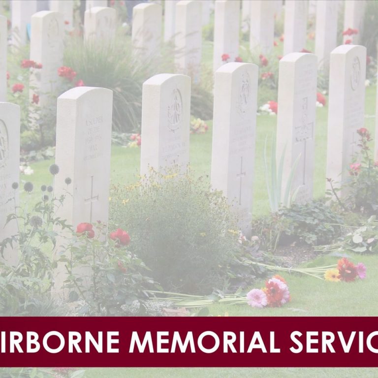 Airborne memorial service
